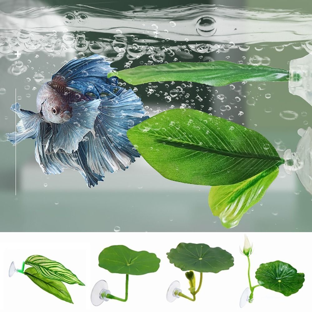 Plastic Betta Fish Rest Leaf S - огляд і ціна Aquarium Plant Rings
