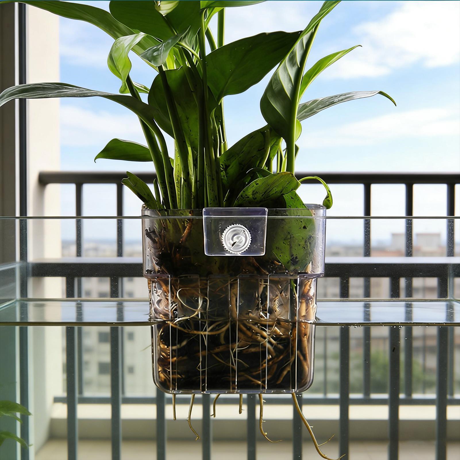 Transparent Hangable Aquarium  - огляд і ціна Aquarium Plant Rings