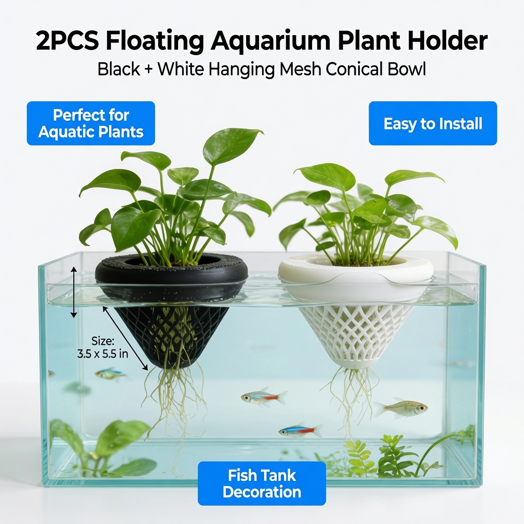 2PCS Floating Aquarium Plant H - огляд і ціна Aquarium Plant Rings