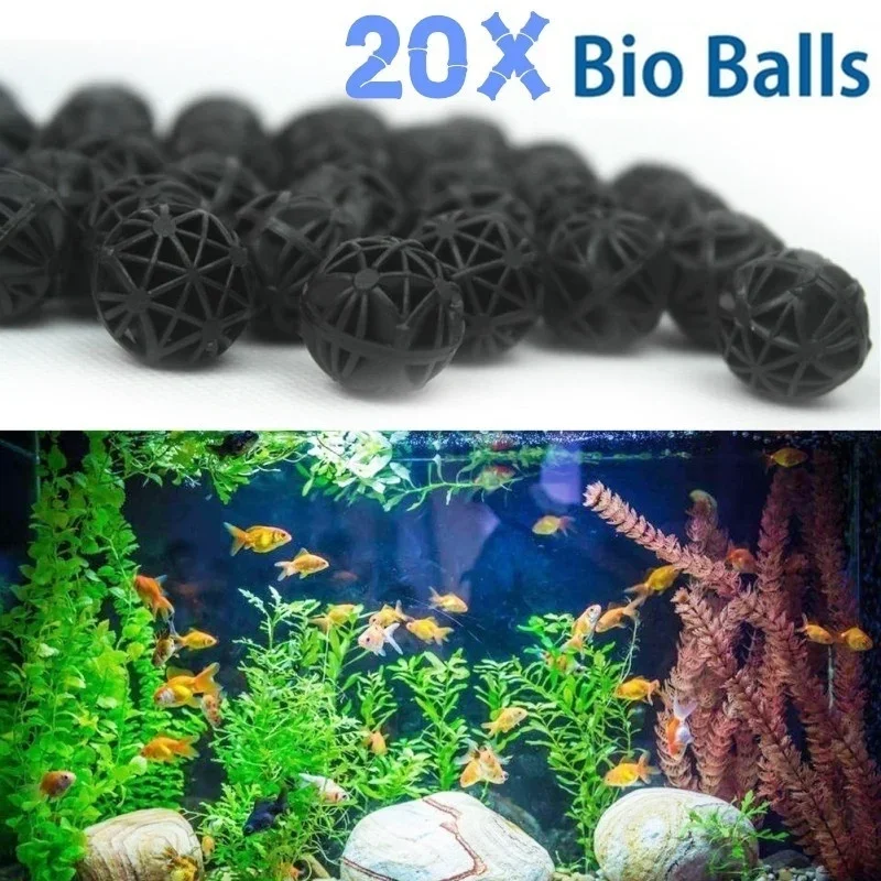 20Pcs 16mm Bio Balls Aquarium  - огляд і ціна Aquarium Plant Fertilizer