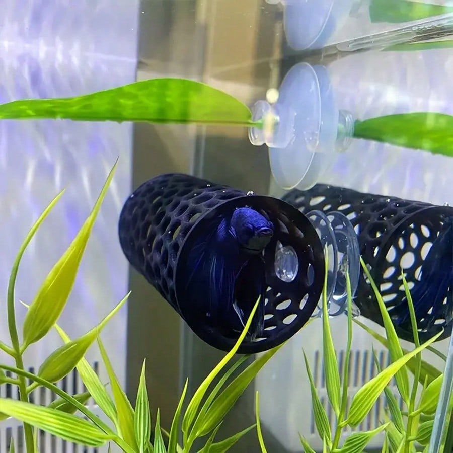 Betta Fish Hideout Hollow Tube - огляд і ціна Aquarium Plant Rings