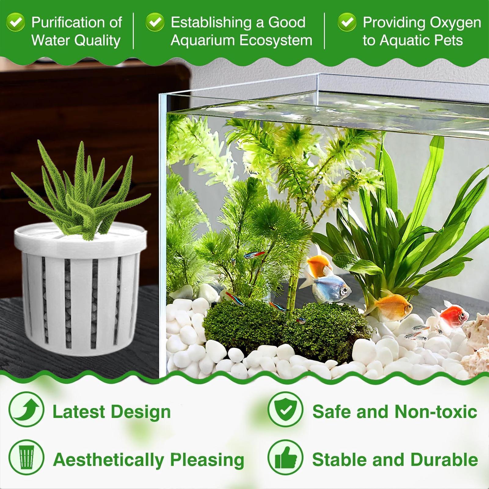 4 Pieces Aquarium Planter Pot  - огляд і ціна Aquarium Plant Rings