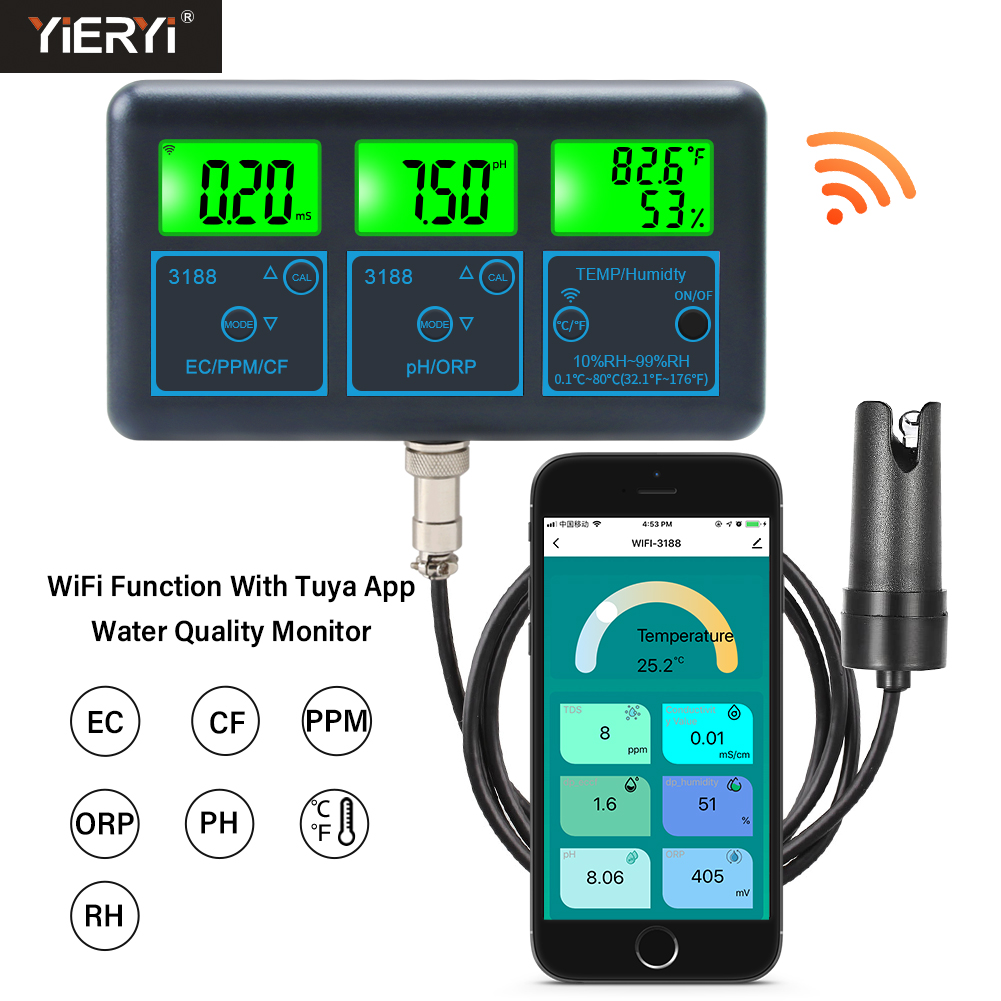 WiFi PH Meter Temp TDS(ppm) EC - огляд і ціна Planted Aquarium Test Kit