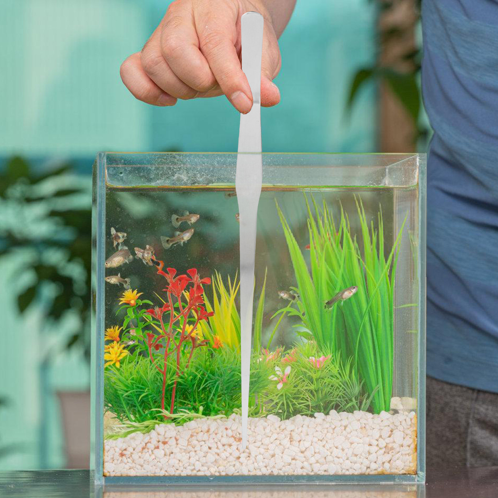 Water Plant Tweezer Stainless  - огляд і ціна Planted Aquarium With Gravel